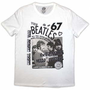 Beatles - 1967 Uni Wht T-Shirt i gruppen Annet /  hos Bengans Skivbutik AB (5581962r)
