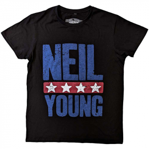 Neil Young - Stars Logo Uni Bl T-Shirt i gruppen Annet /  hos Bengans Skivbutik AB (5581965r)