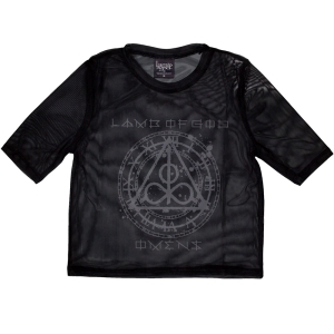 Lamb Of God - Omens Clock Lady Bl Mesh Crop Top i gruppen MERCHANDISE / T-shirt / Metal hos Bengans Skivbutik AB (5583034r)