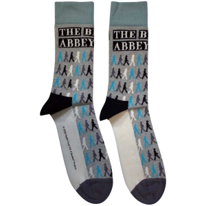 Beatles - Abbey Road Colours Crossing Repeat Uni Grey Socks i gruppen MERCHANDISE / Merch / Pop-Rock hos Bengans Skivbutik AB (5583632)