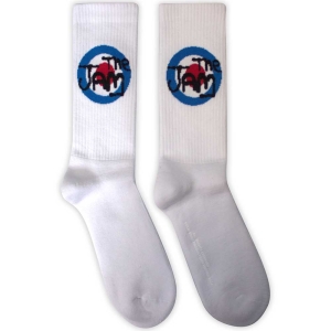The Jam - Target Logo Uni Wht Socks i gruppen MERCHANDISE /  /  hos Bengans Skivbutik AB (5583674)
