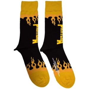 Pantera - Flame Uni Bl Socks i gruppen MERCH hos Bengans Skivbutik AB (5583682)