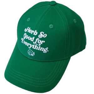 Bob Marley - Herb So Good Green Baseball Cap i gruppen MERCHANDISE / Merch / Reggae hos Bengans Skivbutik AB (5583697)