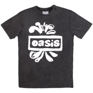 Oasis - Logo Splat Stone Wash Uni Char T-Shirt (2XL) i gruppen MERCHANDISE / T-shirt / Pop-Rock hos Bengans Skivbutik AB (5586507)