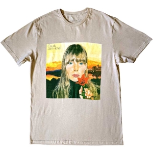 Joni Mitchell - Clouds Uni Sand T-Shirt  (M) i gruppen MERCHANDISE / T-shirt / Pop-Rock hos Bengans Skivbutik AB (5586653)