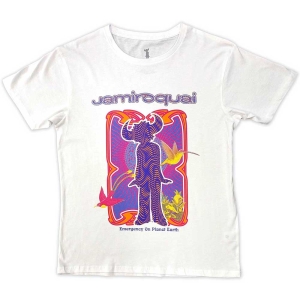 Jamiroquai - Emergency Uni Wht T-Shirt  (M) i gruppen MERCHANDISE / T-shirt / Pop-Rock hos Bengans Skivbutik AB (5587206)