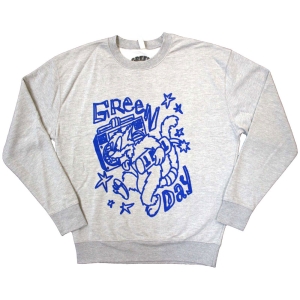 Green Day - Cat Blaster Uni Grey Sweatshirt i gruppen MERCHANDISE / Hoodies / Punk hos Bengans Skivbutik AB (5587270r)