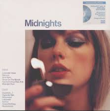 Taylor Swift - Split Seams/Vikt Hörn Midnights (Moonstone Blue Vinyl) i gruppen VINYL / Pop-Rock hos Bengans Skivbutik AB (5587948)