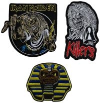 Iron Maiden - Patch 3 Set (Killers, Powerslave, N i gruppen VI TIPSER / Fredagsutgivelser / 2025-03-21 hos Bengans Skivbutik AB (5588096)