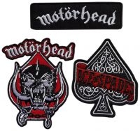 Motorhead - Patch 3 Set (Ace Of Spades, Logo, E i gruppen VI TIPSER / Fredagsutgivelser / 2025-03-21 hos Bengans Skivbutik AB (5588099)