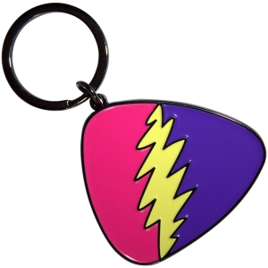Grateful Dead - Pink/Purple Plectrum Keychain i gruppen MERCHANDISE / Merch / Pop-Rock hos Bengans Skivbutik AB (5589225)