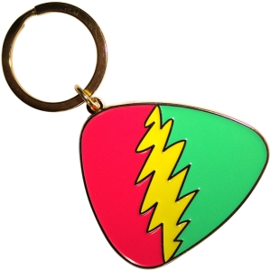 Grateful Dead - Red/Green Plectrum Keychain i gruppen MERCHANDISE / Merch / Pop-Rock hos Bengans Skivbutik AB (5589226)