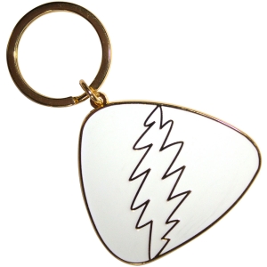 Grateful Dead - White Plectrum Keychain i gruppen MERCHANDISE / Merch / Pop-Rock hos Bengans Skivbutik AB (5589227)