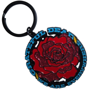 Grateful Dead - Everywhere Rose Keychain i gruppen MERCHANDISE / Merch / Pop-Rock hos Bengans Skivbutik AB (5589229)