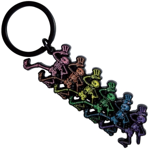 Grateful Dead - Dancing Skeletons Keychain i gruppen MERCHANDISE / Merch / Pop-Rock hos Bengans Skivbutik AB (5589243)