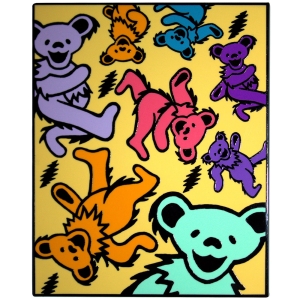 Grateful Dead - Dancing Bears & Lightning Bolts Magnet i gruppen MERCHANDISE / Merch / Pop-Rock hos Bengans Skivbutik AB (5589252)