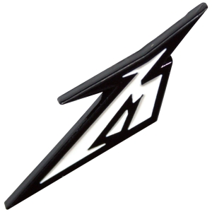 Metallica - B&W M Logo Pin Badge i gruppen MERCHANDISE / Merch / Metal hos Bengans Skivbutik AB (5589265)