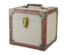 Vinyl Storage - 7 Inch 50 Record Carry Case - Grey Fabric i gruppen VinylTilbehør hos Bengans Skivbutik AB (5589558)