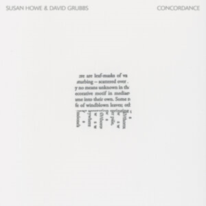 Howe Susan & David Grubbs - Concordance i gruppen Annet /  hos Bengans Skivbutik AB (5589888)