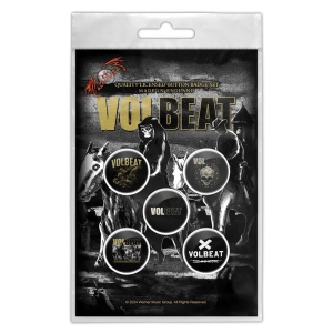 Volbeat - Outlaw Gentlemen Button Badge Pack i gruppen MERCHANDISE / Merch / Metal hos Bengans Skivbutik AB (5590295)