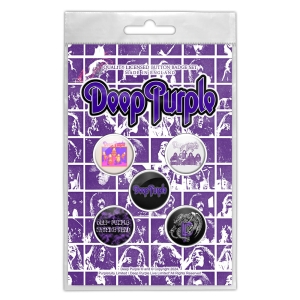 Deep Purple - Logo Button Badge Pack i gruppen MERCHANDISE / Merch / Metal hos Bengans Skivbutik AB (5590296)