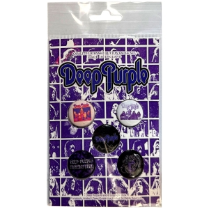 Deep Purple - Logo Button Badge Pack i gruppen MERCHANDISE / Merch / Metal hos Bengans Skivbutik AB (5590296)