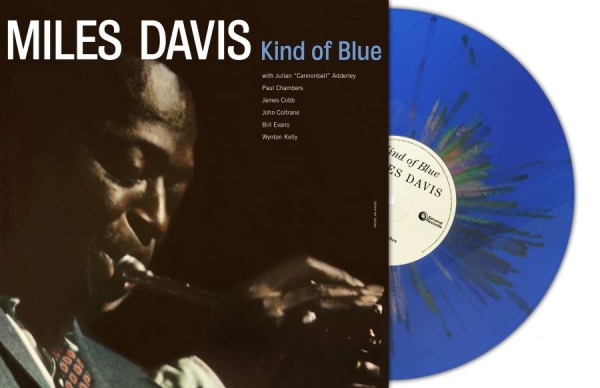 Davis Miles - Kind Of Blue (Blue Splatter Vinyl L i gruppen VINYL / Toppselgere hos Bengans Skivbutik AB (5592421)