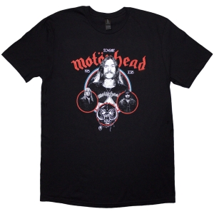 Motorhead - 50 Years Band Circles Uni Bl T-Shirt i gruppen MERCHANDISE / T-shirt / Metal hos Bengans Skivbutik AB (5593183r)