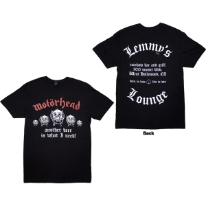 Motorhead - Lemmy's Lounge Uni Bl T-Shirt i gruppen MERCHANDISE / T-shirt / Metal hos Bengans Skivbutik AB (5593185r)