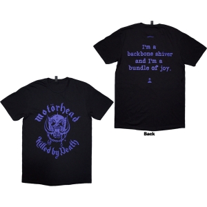 Motorhead - Killed By Death Lyric Uni Bl T-Shirt i gruppen MERCHANDISE / T-shirt / Metal hos Bengans Skivbutik AB (5593186r)