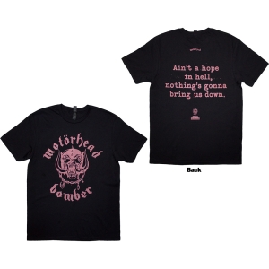Motorhead - Bomber Lyric Uni Bl T-Shirt i gruppen MERCHANDISE / T-shirt / Metal hos Bengans Skivbutik AB (5593187r)