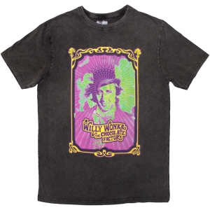 Willy Wonka Movie - Psych Poster Stone Wash Uni Char T-Shirt i gruppen MERCHANDISE / T-shirt / Film-Musikkkal hos Bengans Skivbutik AB (5593203r)