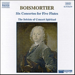 Boismortier Joseph Bodin De - 6 Concertos For 5 Flutes i gruppen CD hos Bengans Skivbutik AB (560386)