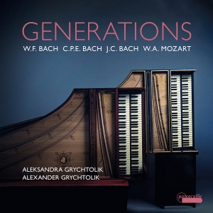 Aleksandra & Alexander Grychtolik - Generations - Works For Two Harpsic i gruppen CD / Kommende / Klassisk hos Bengans Skivbutik AB (5626627)