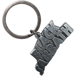 Black Sabbath - Silver Wavy Logo Keychain i gruppen MERCHANDISE / Merch / Metal hos Bengans Skivbutik AB (5628572)