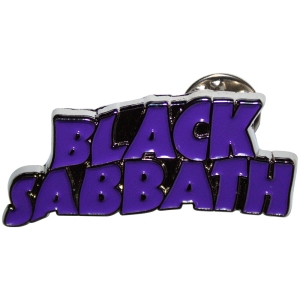 Black Sabbath - Purple Wavy Logo Pin Badge i gruppen MERCHANDISE / Merch / Metal hos Bengans Skivbutik AB (5628575)