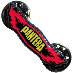 Pantera - Flames Pin Badge i gruppen MERCHANDISE / Merch / Metal hos Bengans Skivbutik AB (5628590)