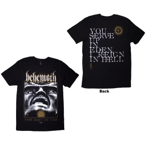 Behemoth - The Shit Ov God Reign In Hell Uni Bl T-Shirt i gruppen MERCHANDISE / T-shirt / Nyheter / Metal hos Bengans Skivbutik AB (5628720r)