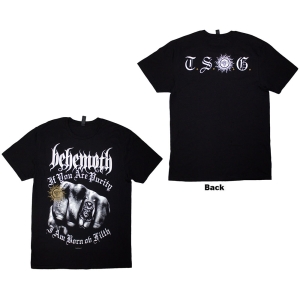 Behemoth - The Shit Ov God Purity Fist Uni Bl T-Shirt i gruppen MERCHANDISE / T-shirt / Nyheter / Metal hos Bengans Skivbutik AB (5628721r)