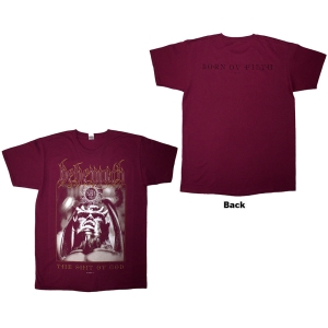 Behemoth - The Shit Ov God Cover Uni Red T-Shirt i gruppen MERCHANDISE / T-shirt / Nyheter / Metal hos Bengans Skivbutik AB (5628724r)