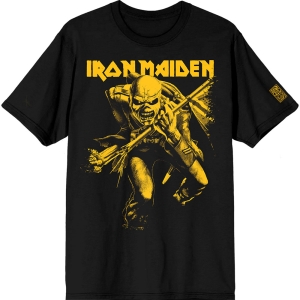 Iron Maiden - 50 Trooper Crop Yellow Uni Bl T-Shirt i gruppen MERCHANDISE / T-shirt / Nyheter / Metal hos Bengans Skivbutik AB (5628737r)