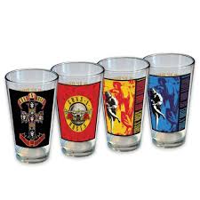 Guns N' Roses - 16 Oz 4 Pack Pint Glasses i gruppen MERCHANDISE / Merch / Metal hos Bengans Skivbutik AB (5629187)