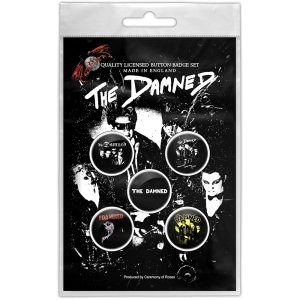 Damned - Young, Hot, Loud And Stiff Button Badge Pack i gruppen MERCHANDISE / Merch / Nyheter /  hos Bengans Skivbutik AB (5629480)
