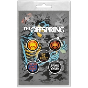 Offspring - Skeleton Molotov Button Badge Pack i gruppen MERCHANDISE / Merch / Nyheter /  hos Bengans Skivbutik AB (5629482)