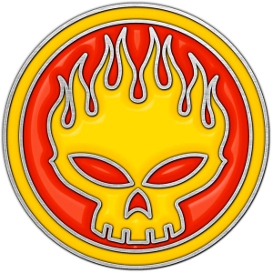 Offspring - Skull Logo Pin Badge i gruppen MERCHANDISE / Merch / Nyheter /  hos Bengans Skivbutik AB (5629484)