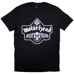 Motorhead - 50 Years Ace Wings Emblem-Bl i gruppen MERCHANDISE / T-shirt / Metal hos Bengans Skivbutik AB (5630181r)