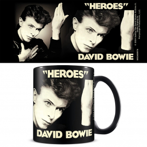 David Bowie - Heroes Black Pod Mug i gruppen MERCHANDISE / Merch / Pop-Rock hos Bengans Skivbutik AB (5630229)