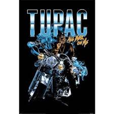 Tupac Shakur - All Eyez Motorcycle Maxi Poster i gruppen MERCHANDISE / Merch / Hip Hop-Rap hos Bengans Skivbutik AB (5630260)