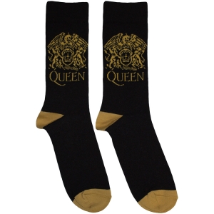 Queen - Gold Crest Bl Socks i gruppen MERCHANDISE / Merch / Nyheter / Pop-Rock hos Bengans Skivbutik AB (5630398)