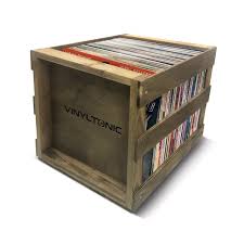Vinyl Tonic - Stackable Lp Crate (Teak) i gruppen VinylTilbehør hos Bengans Skivbutik AB (5630550)